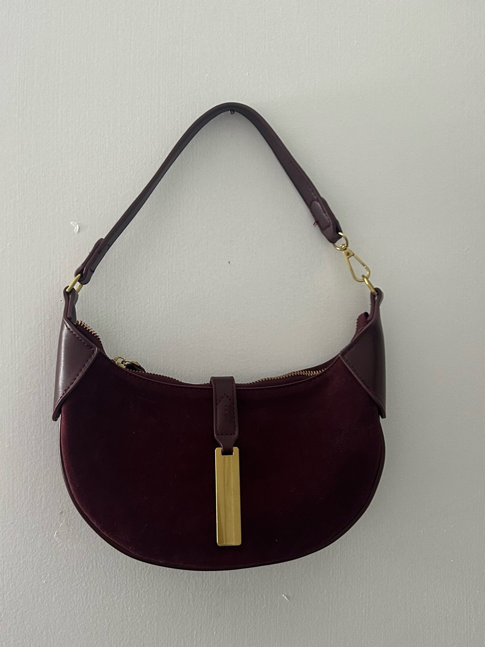 Maroon purse